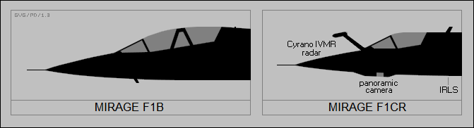 Dassault Mirage F1B, F1CR