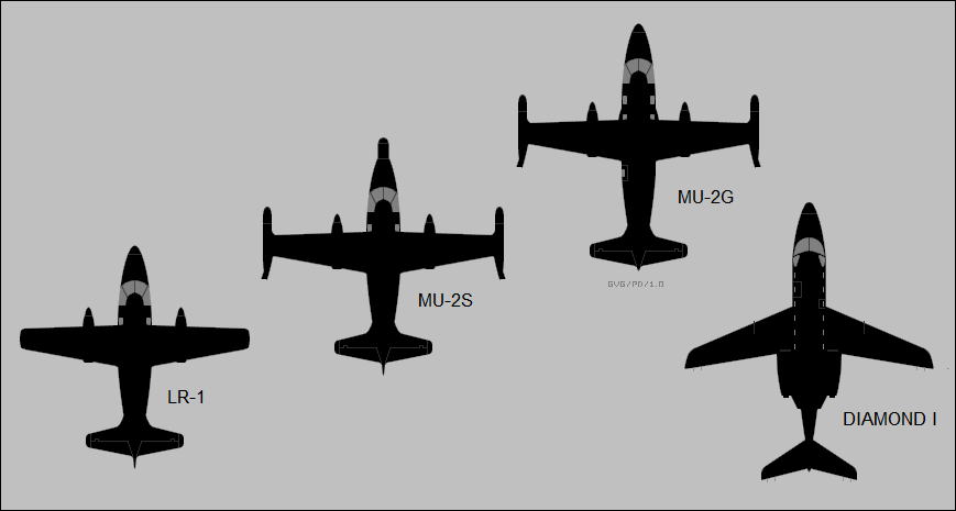 Mitsubishi MU-2 versus MU-300 Diamond