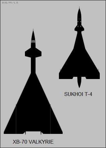 North American XB-70 Valkyrie VS Sukhoi T-4